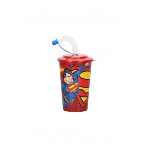 Pipetli Superman Lisanslı Çocuk Bardağı