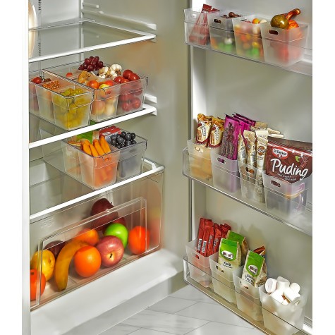 12 li Buzdolabı İçi Mini Düzenleyici Kutu Organizer - Buzdolabı Kapak Düzenleyici