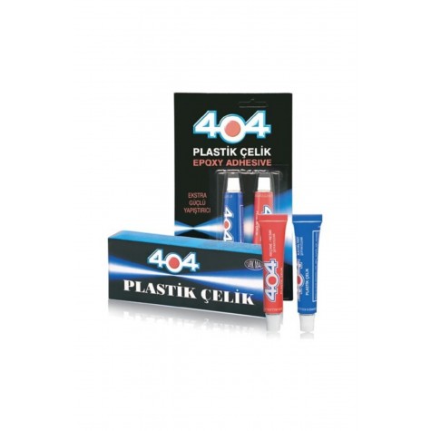 404 Plastik Çelik Epoksi Yapıştırıcı Çift Karışımlı 41 Gr İkiz Tüp