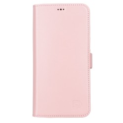 Apple iPhone 13 Pro Max Uyumlu Deri Cüzdanlı Kılıf Toz Pembe