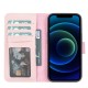 Apple iPhone 13 Uyumlu Deri Cüzdanlı Kılıf NU2 Pembe Apple iPhone 13 Uyumlu Deri Cüzdanlı Kılıf NU2 Pembe