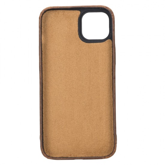 Apple iPhone 14 Plus Uyumlu Deri Arka Kapak ROCK G2 Apple iPhone 14 Plus Uyumlu Deri Arka Kapak ROCK G2