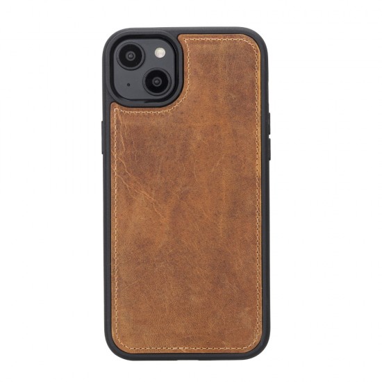 Apple iPhone 14 Plus Uyumlu Deri Cüzdanlı Kılıf MWWN G19 Taba Apple iPhone 14 Plus Uyumlu Deri Cüzdanlı Kılıf MWWN G19 Taba