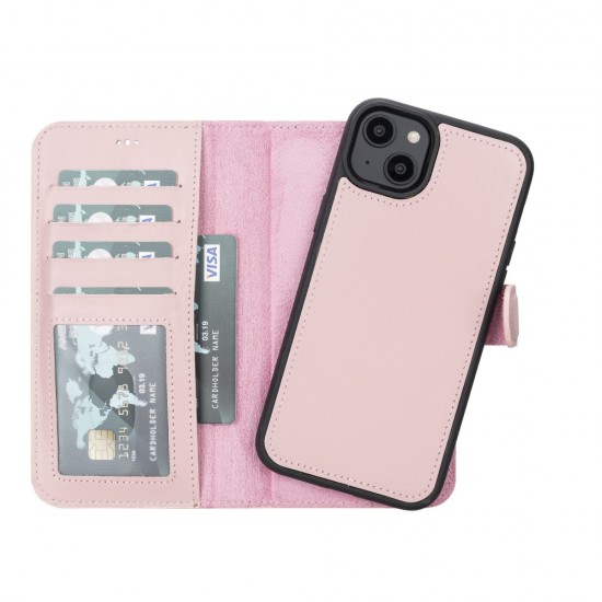 Apple iPhone 14 Plus Uyumlu Deri Cüzdanlı Kılıf MWWN NU2 Pembe Apple iPhone 14 Plus Uyumlu Deri Cüzdanlı Kılıf MWWN NU2 Pembe