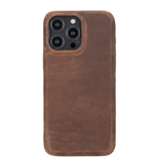 Apple iPhone 14 Pro Max Uyumlu Deri Arka Kapak ROCK G2 Apple iPhone 14 Pro Max Uyumlu Deri Arka Kapak ROCK G2