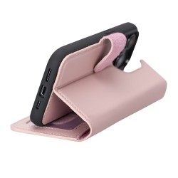 Apple iPhone 14 Pro Uyumlu Deri Cüzdanlı Kılıf MWWN NU2 Pembe Apple iPhone 14 Pro Uyumlu Deri Cüzdanlı Kılıf MWWN NU2 Pembe