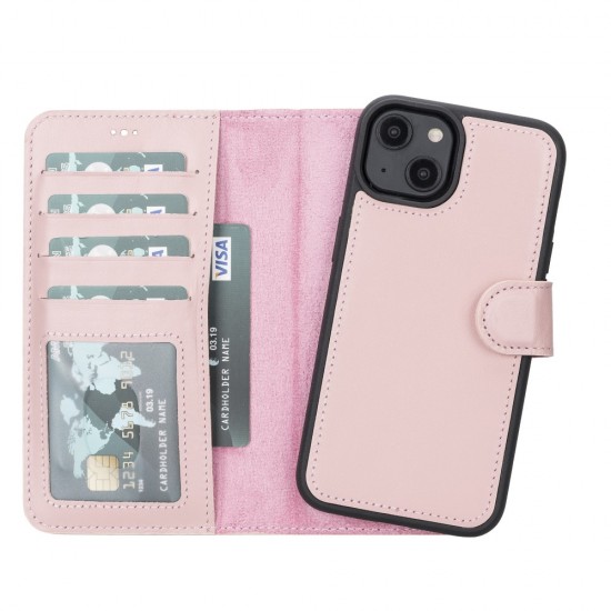 Apple iPhone 14 Uyumlu Deri Cüzdanlı Kılıf MWWN NU2 Pembe Apple iPhone 14 Uyumlu Deri Cüzdanlı Kılıf MWWN NU2 Pembe