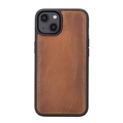 Apple iPhone 14 Uyumlu Deri Cüzdanlı Kılıf MWWN RST2EF Taba