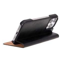 Apple iPhone 16 Pro Max uyumlu, Hakiki Deri, El Yapımı, Cüzdanlı Kılıf, Parlak Siyah Apple iPhone 16 Pro Max uyumlu, Hakiki Deri, El Yapımı, Cüzdanlı Kılıf, Parlak Siyah