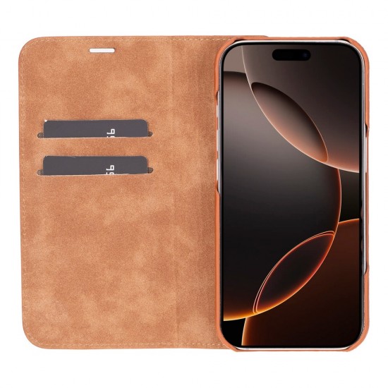Apple iPhone 16 Pro uyumlu, Hakiki Deri, El Yapımı, Cüzdanlı Kılıf, Gölgeli Taba Apple iPhone 16 Pro uyumlu, Hakiki Deri, El Yapımı, Cüzdanlı Kılıf, Gölgeli Taba