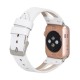 Apple Watch Uyumlu Deri Kordon BA2 42-44-45mm F3 Beyaz