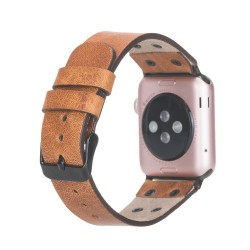 Apple Watch Uyumlu Deri Kordon Cross 42-44-45mm BT V18 Apple Watch Uyumlu Deri Kordon Cross 42-44-45mm BT V18