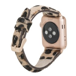 Apple Watch Uyumlu Deri Kordon 42-44-45mm Slim LE01N