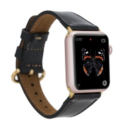 Apple Watch Uyumlu Deri Kordon 38-40-41mm ROM RST1 Apple Watch Uyumlu Deri Kordon 38-40-41mm ROM RST1