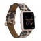 Apple Watch Uyumlu Deri Kordon 38-40-41mm Roma Leopar