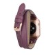 Apple Watch Uyumlu Deri Kordon 38-40-41mm DT Slim CZ7 Apple Watch Uyumlu Deri Kordon 38-40-41mm DT Slim CZ7