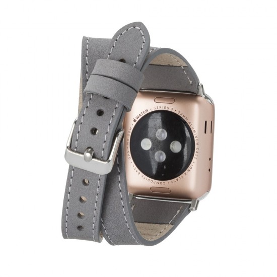 Apple Watch Uyumlu Deri Kordon 42-44-45mm Slim DTQUARST9 Apple Watch Uyumlu Deri Kordon 42-44-45mm Slim DTQUARST9