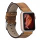 Apple Watch Uyumlu Deri Kordon 38-40-41mm G19-BA7 Taba