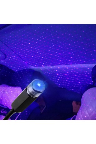 Araç İçi Usb li Aydınlatma Lazer Işık Mavi