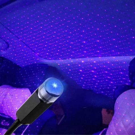 Araç İçi Usb li Aydınlatma Lazer Işık Mavi