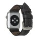 Apple Watch Uyumlu Deri Kordon 42-44-45mm BT Siyah
