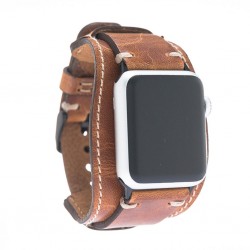 Apple Watch Uyumlu Deri Kordon 42-44-45mm Cuff V18 Apple Watch Uyumlu Deri Kordon 42-44-45mm Cuff V18