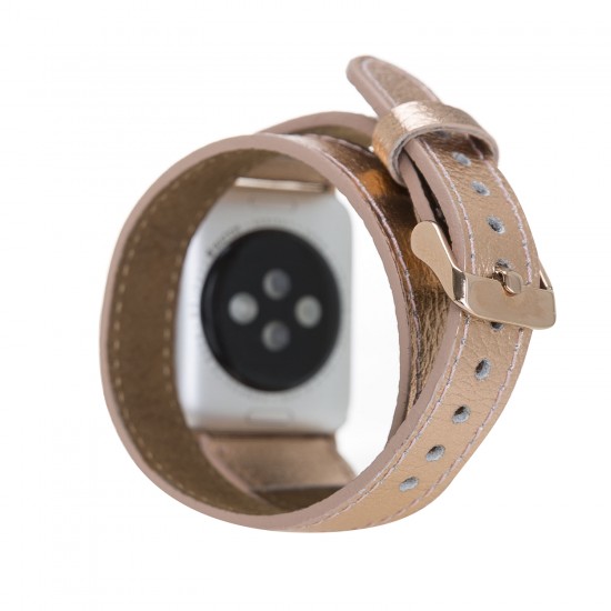 Apple Watch Uyumlu Deri Kordon 38-40-41mm DT RG2