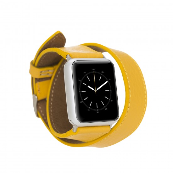 Apple Watch Uyumlu Deri Kordon 42-44-45mm DT FL12 Apple Watch Uyumlu Deri Kordon 42-44-45mm DT FL12