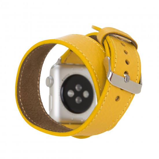 Apple Watch Uyumlu Deri Kordon 42-44-45mm DT FL12 Apple Watch Uyumlu Deri Kordon 42-44-45mm DT FL12