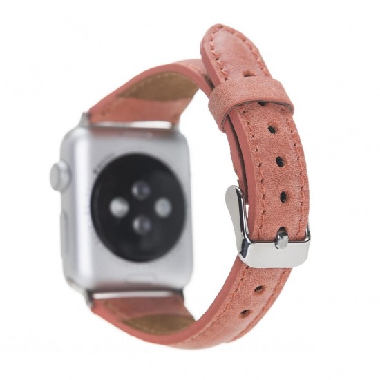 Apple Watch Uyumlu Deri Kordon 42-44-45mm Slim G17 Apple Watch Uyumlu Deri Kordon 42-44-45mm Slim G17