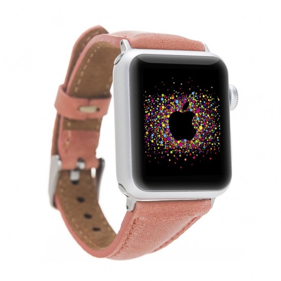 Apple Watch Uyumlu Deri Kordon 42-44-45mm Slim G17 Apple Watch Uyumlu Deri Kordon 42-44-45mm Slim G17