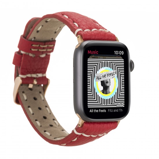 Apple Watch Uyumlu Deri Kordon 38-40-41mm SM43 ERC2 Apple Watch Uyumlu Deri Kordon 38-40-41mm SM43 ERC2