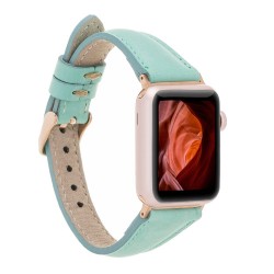 Apple Watch Uyumlu Deri Kordon 42-44-45mm Slim BRN7 Apple Watch Uyumlu Deri Kordon 42-44-45mm Slim BRN7