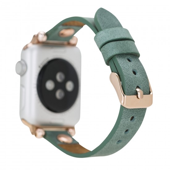 Apple Watch Uyumlu Deri Kordon 42-44-45mm Ferro RT CZ12