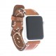 Apple Watch Uyumlu Deri Kordon 42-44-45mm V18 Daniel