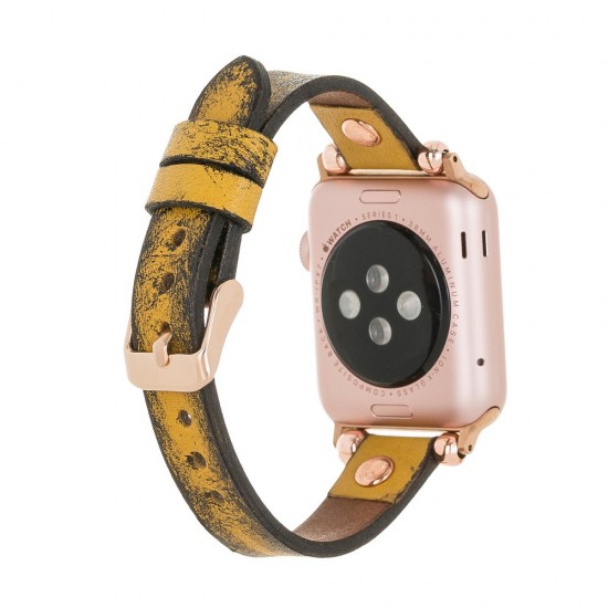 Apple Watch Uyumlu Deri Kordon 38-40-41mm RT V24SEF Apple Watch Uyumlu Deri Kordon 38-40-41mm RT V24SEF