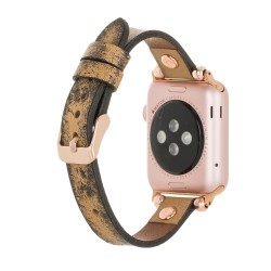 Apple Watch Uyumlu Deri Kordon 38-40-41mm RT V12SEF