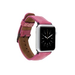 Apple Watch Uyumlu Deri Kordon 38-40-41mm TN08 Pembe