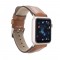 Apple Watch Uyumlu Deri Kordon 42-44-45mm RST2EF Taba