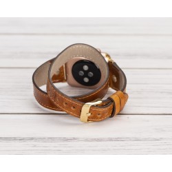 Apple Watch Uyumlu Deri Kordon 42-44-45mm Slim DT GT V18