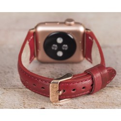 Apple Watch Uyumlu Deri Kordon 42-44-45mm Slim V4EF