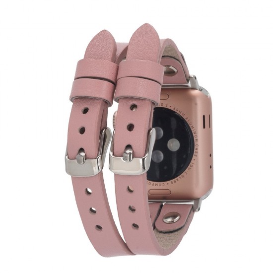 Apple Watch Uyumlu Deri Kordon Ely Double Tour ST NU2 Apple Watch Uyumlu Deri Kordon Ely Double Tour ST NU2