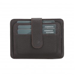 Çok Bölmeli Slim Deri Kartlık BLW019 FL18 Kahve