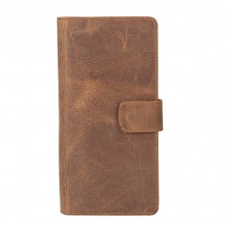 Coppet 6.7 inch Uyumlu Deri Kartlıklı Kılıf G6 Taba