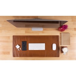 Deri Masa Matı 80*37cm RST2EF Taba