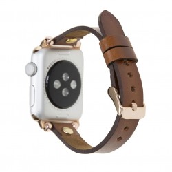 Apple Watch Uyumlu Deri Kordon 42-44-45mm Ferro GT RST2E Apple Watch Uyumlu Deri Kordon 42-44-45mm Ferro GT RST2E