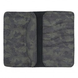 Leony 6.1 inch Uyumlu Deri Kartlıklı Kılıf Kamuflaj Yeşil Leony 6.1 inch Uyumlu Deri Kartlıklı Kılıf Kamuflaj Yeşil