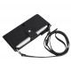 Lozan Strap 6.5 inch Uyumlu Deri Kartlıklı Kılıf ERC1 Siyah