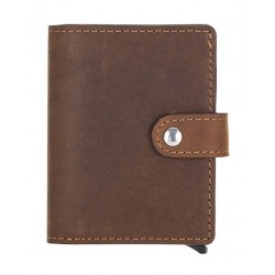 Palermo Deri Cüzdan Kartlık Mekanizmalı G2 Kahve