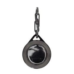 Apple AirTag Uyumlu Deri Anahtarlık Pelit TN18EF Gri